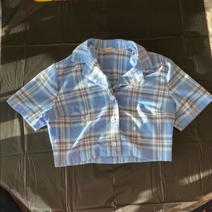 Super Cute Brandy Melville Plaid Top